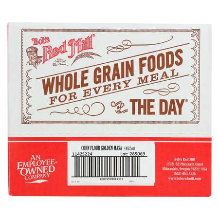 BOBS RED MILL NATURAL FOODS Bob's Red Mill Golden Corn Flour Masa Harina 22 oz. Pouches, PK4 1142S224